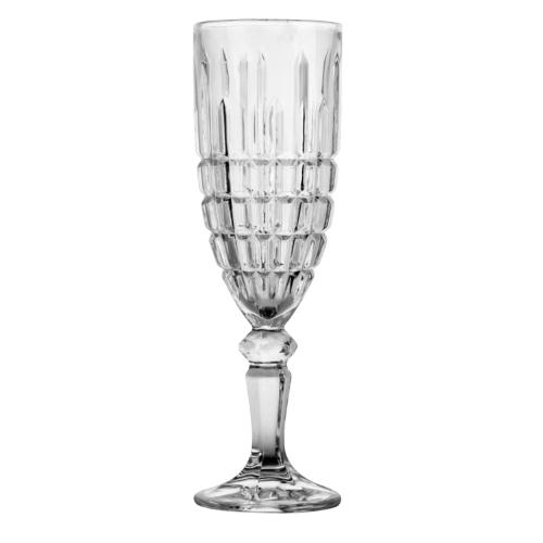 Copa de champagne transparente set x6
