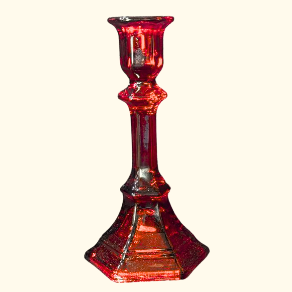 candelabro-pequeno-hexagonal-rojo-12154.jpg Candelabro pequeño hexagonal rojo - Imagen 1