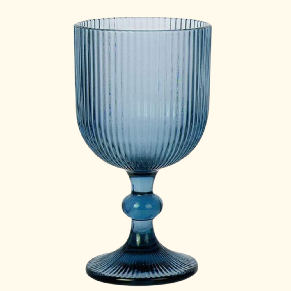 copa-de-vinoagua-azul-acanalado-c11498.jpg Copa de vino/agua azul acanalado - Imagen 1