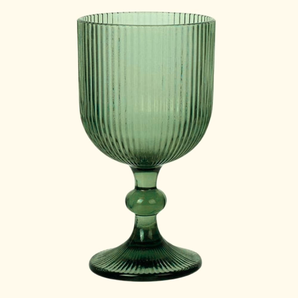 copa-de-vinoagua-verde-acanalado-C11498.jpg Copa de vino/agua verde acanalado - Imagen 1