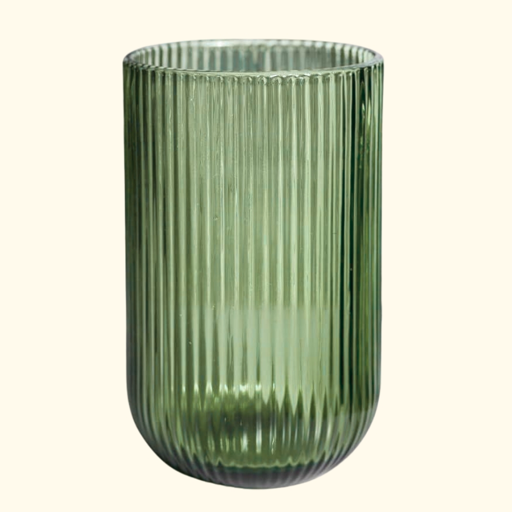 vaso-verde-acanalado-C11495.jpg Vaso verde acanalado - Imagen 1