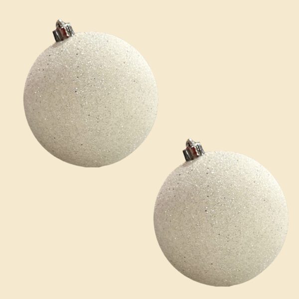 Bombillos escarchados blancos
