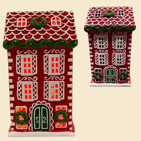 Casita decorativa candy con luces