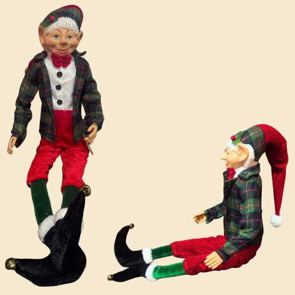 Duende navideño pantalón rojo