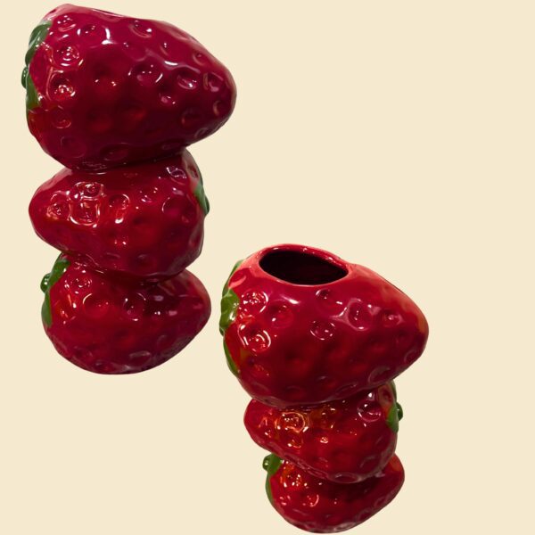 Florero de fresa