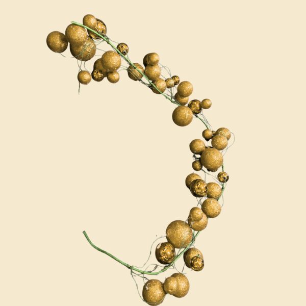 Guirnalda de esferas dorada