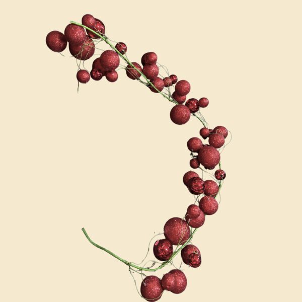 Guirnalda de esferas vino