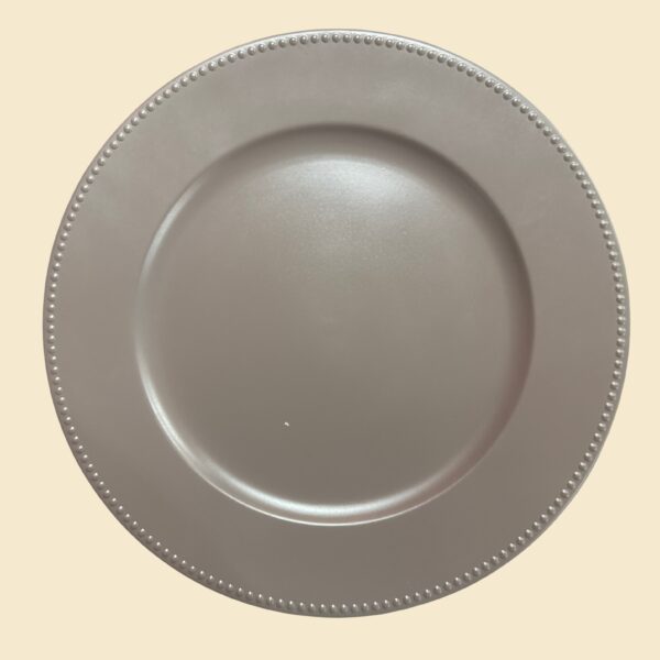 Plato base gris