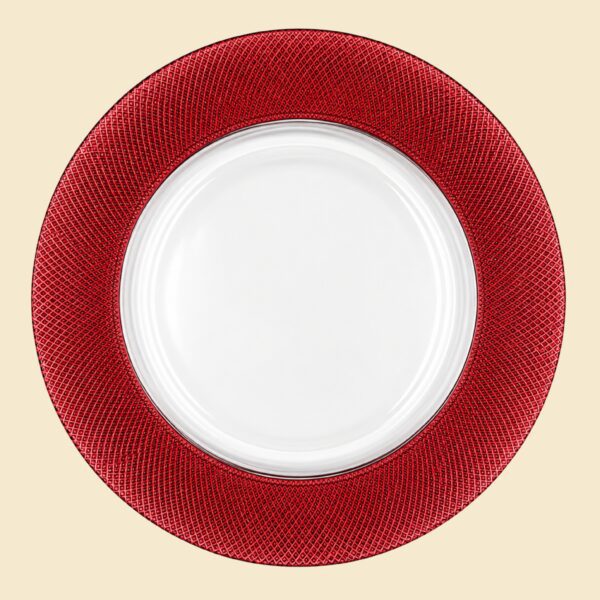 Plato base rojo fondo transparente