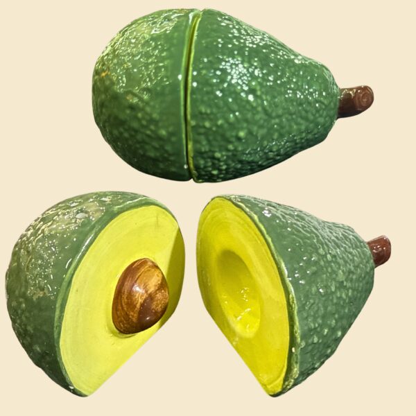 Salero y pimentero de aguacate