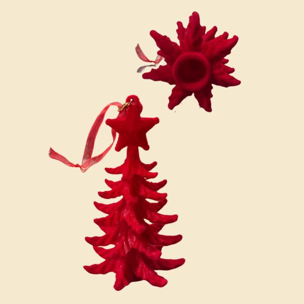 Colgante tapa botella árbol rojo